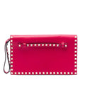 Valentino Leather Rockstud Flap Clutch