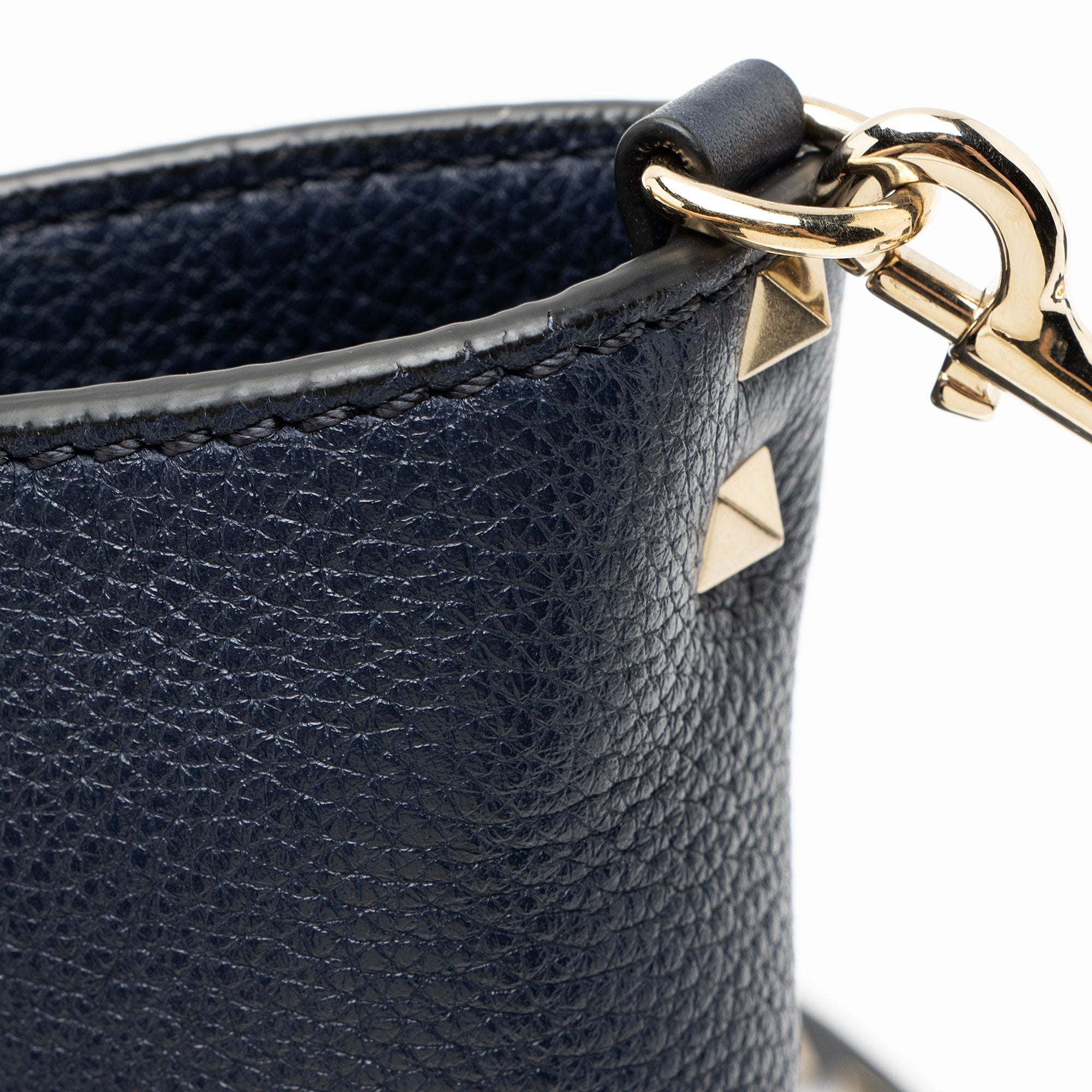 Valentino Leather Rockstud Medium Tote