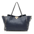 Valentino Leather Rockstud Medium Tote