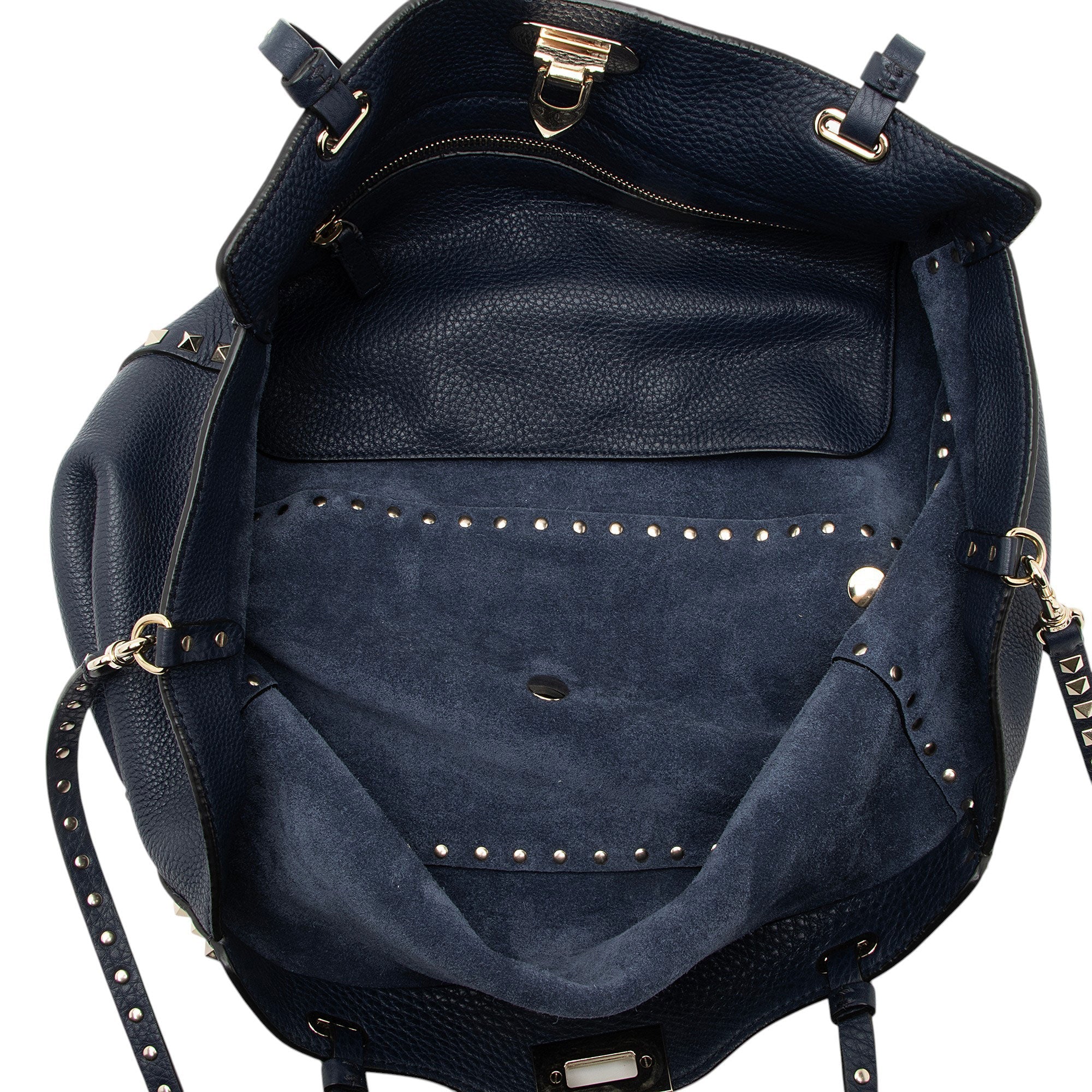 Valentino Leather Rockstud Medium Tote