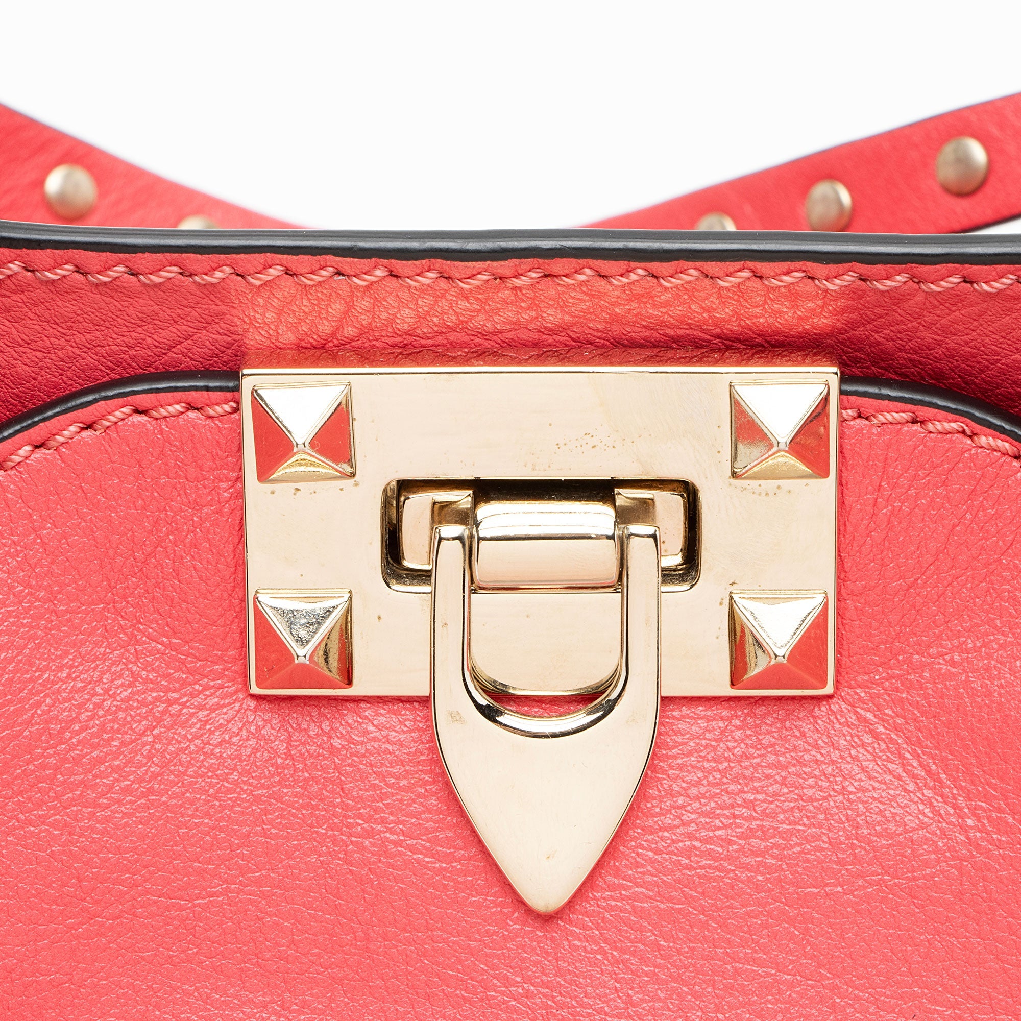 Valentino Leather Rockstud Small Tote