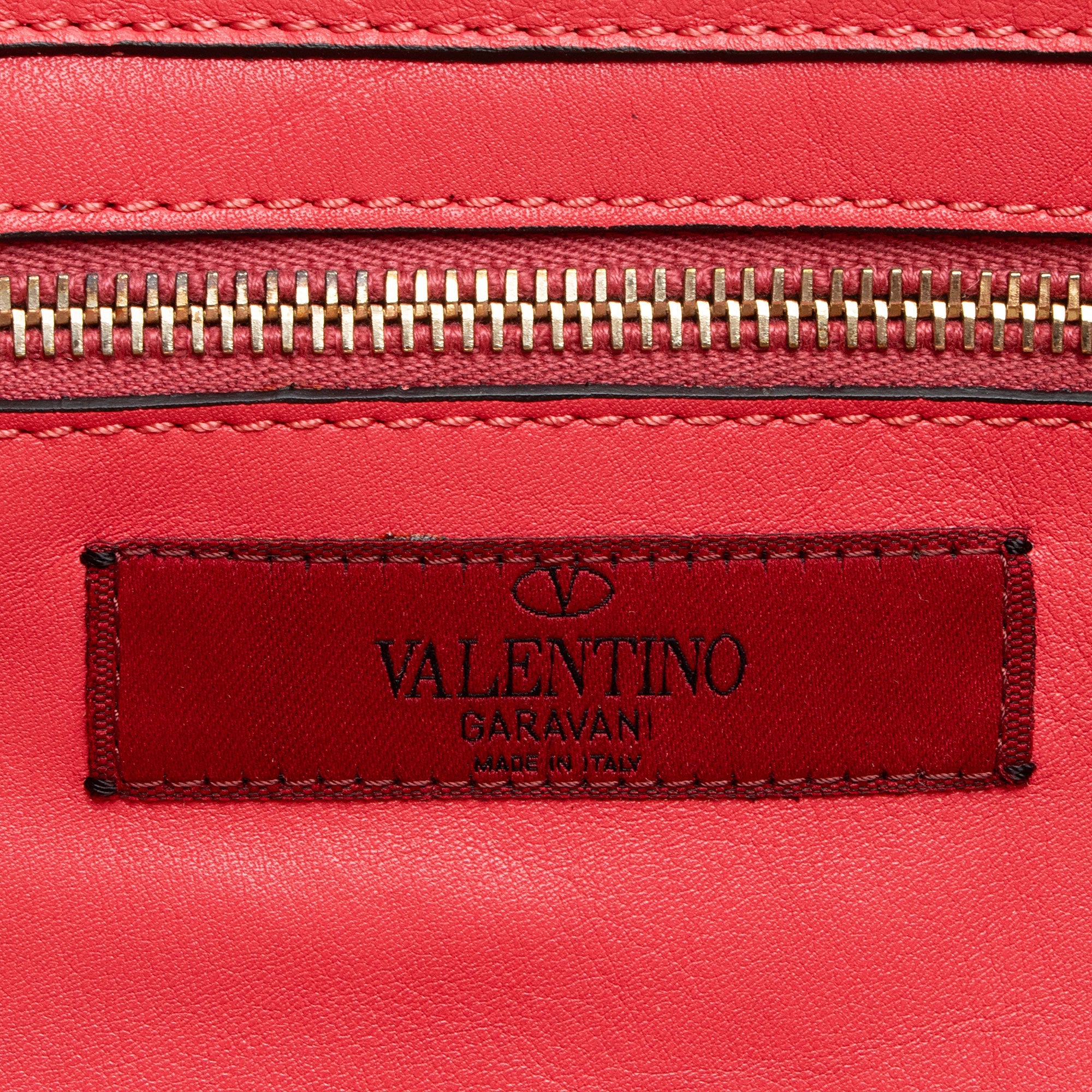 Valentino Leather Rockstud Small Tote
