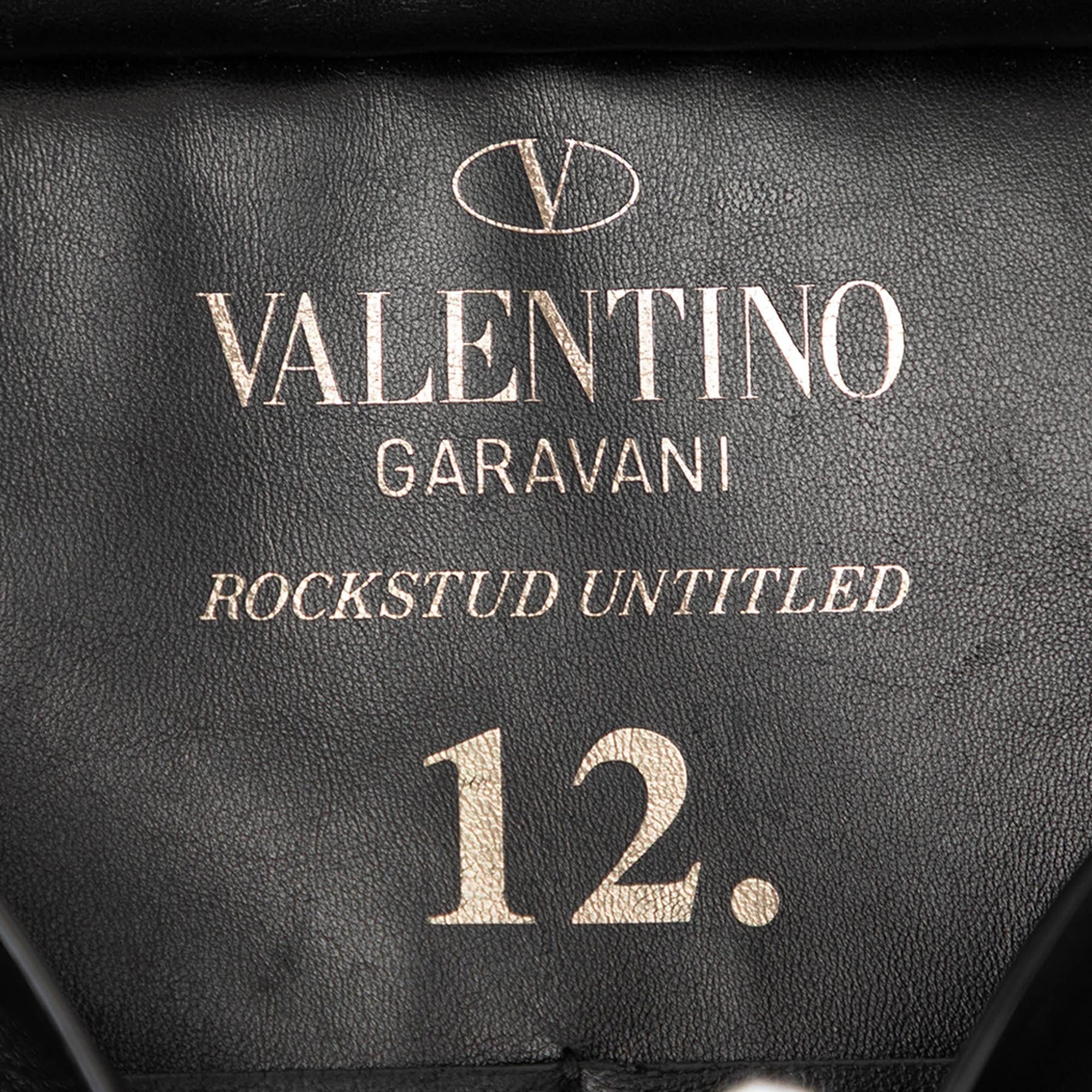 Valentino Leather Rockstud Untitled Envelope Clutch