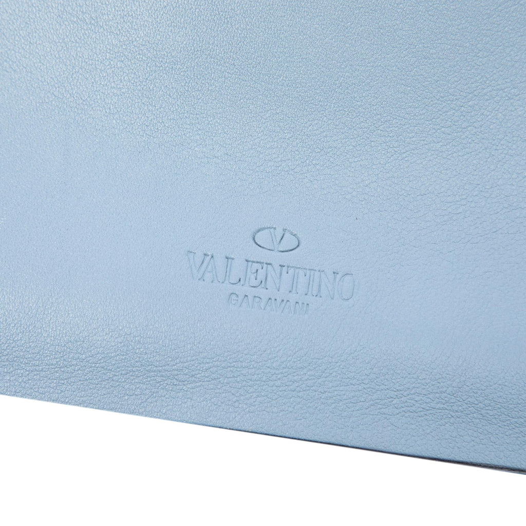 Valentino Leather Rockstud Wristlet Clutch