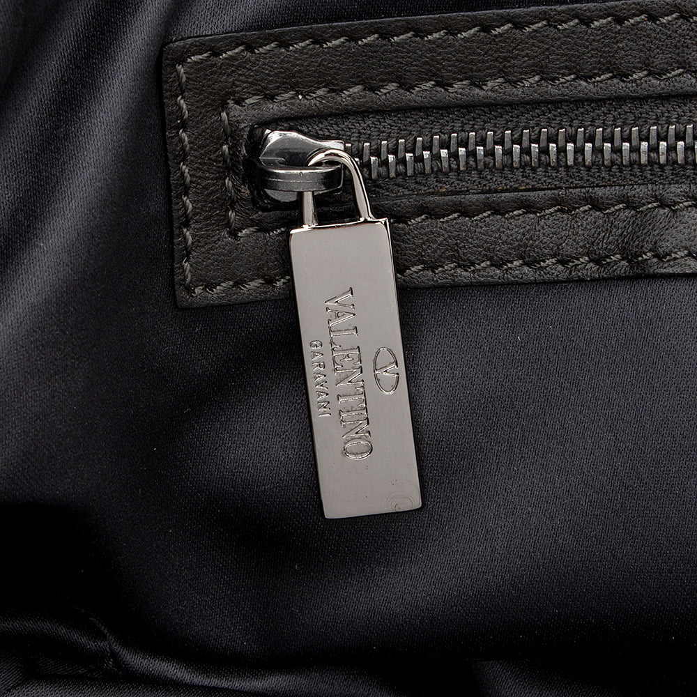 Valentino Leather Sequin Chain Glam Convertible Tote - FINAL SALE (SHF-15609)