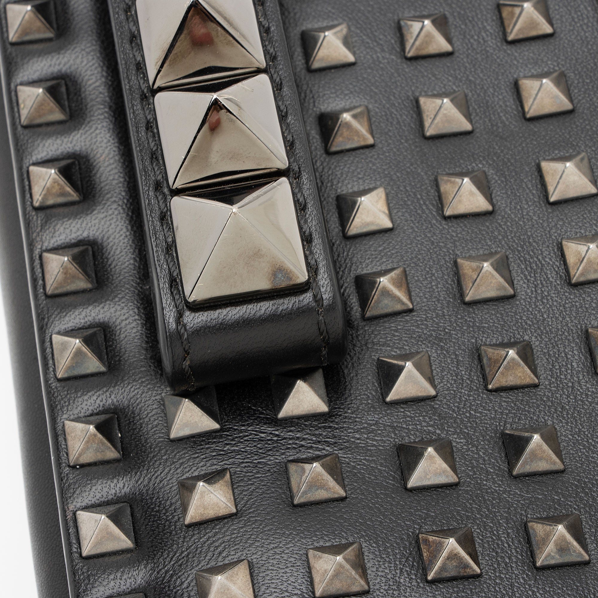 Valentino Leather Studded Va Va Voom Shoulder Bag