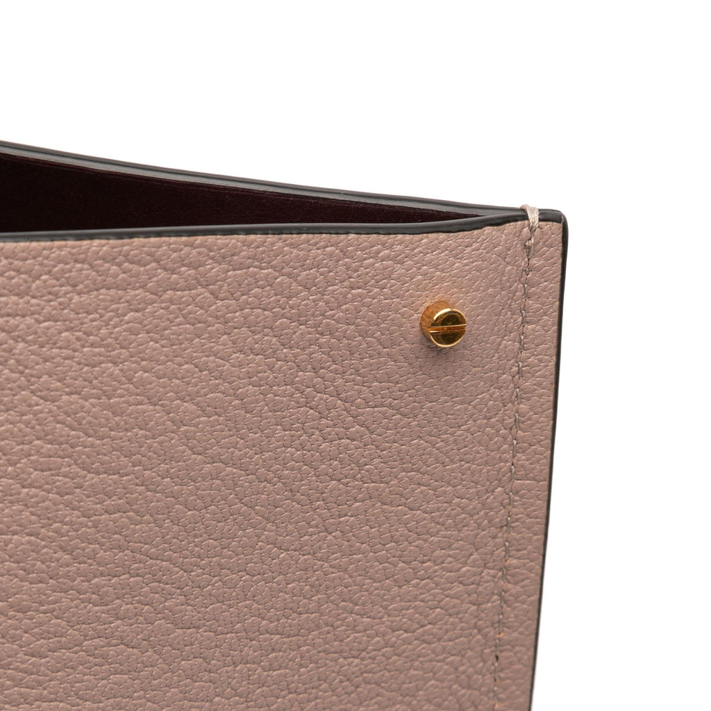 Valentino Leather Vlogo Fillme Tote