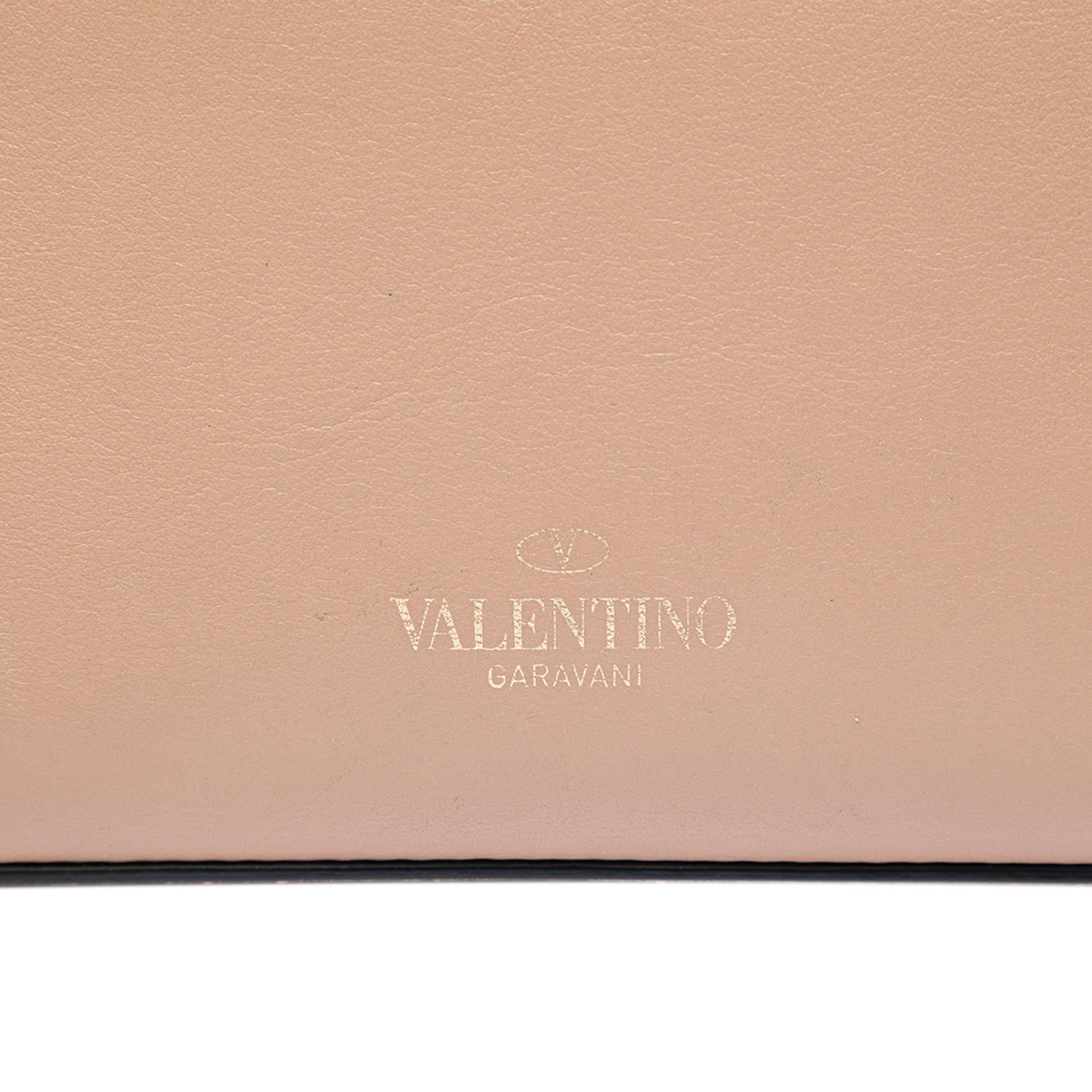 Valentino Medium Beaded Butterfly Embellished Leather Rockstud Flap Crossbody