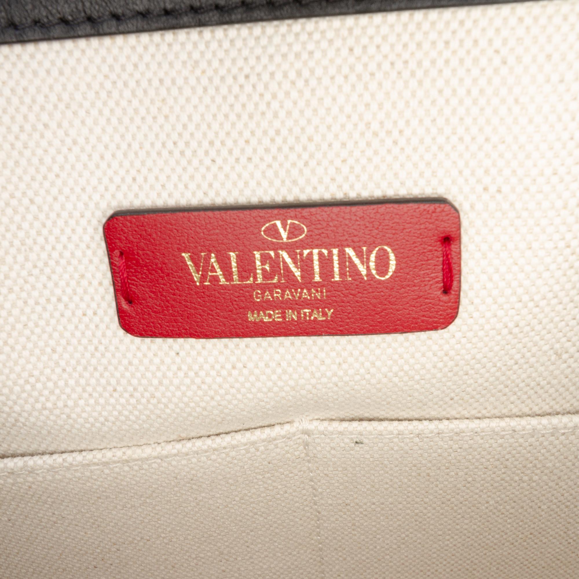 Valentino Medium Canvas Rockstud VLTN Tote
