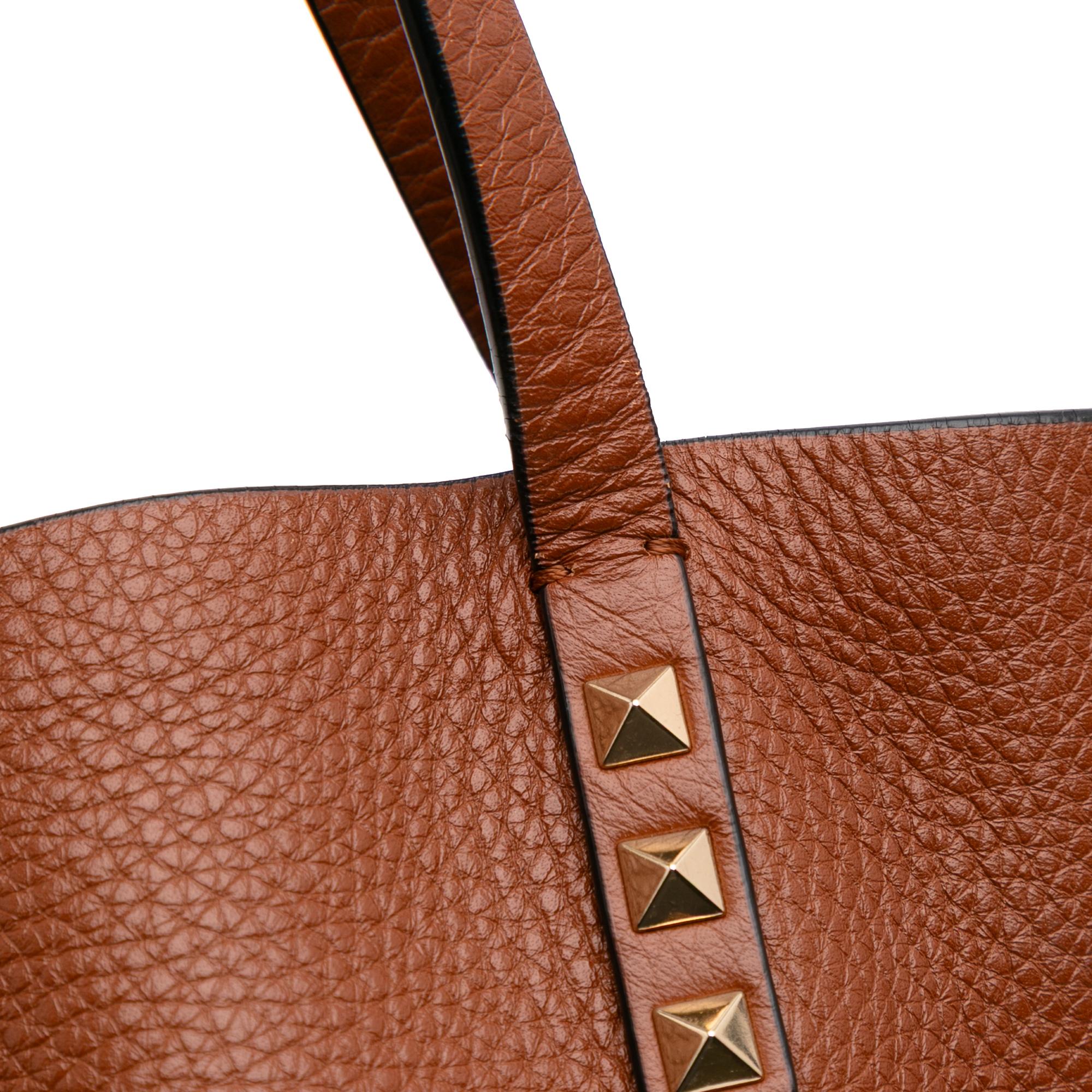 Valentino Medium Grained Calfskin Rockstud Tote