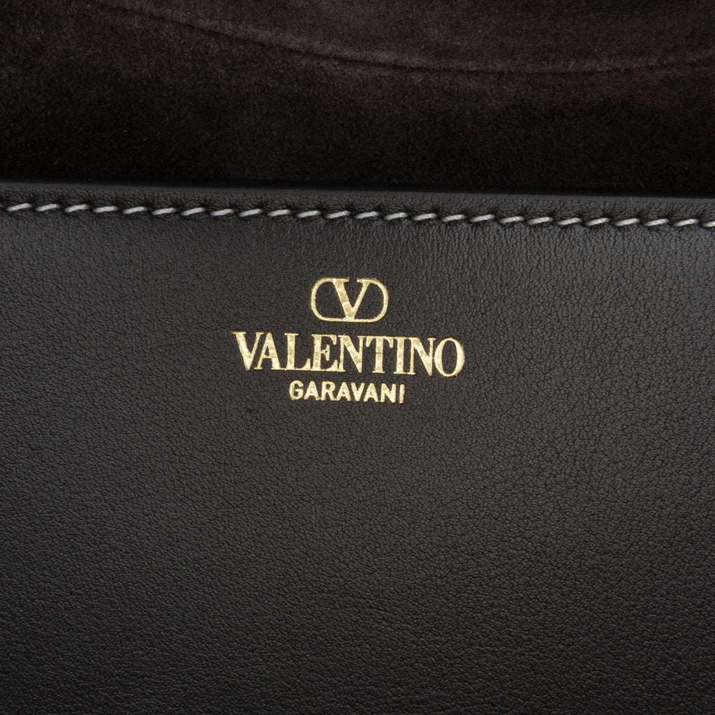 Valentino Medium Leather Ohval Flap Bag