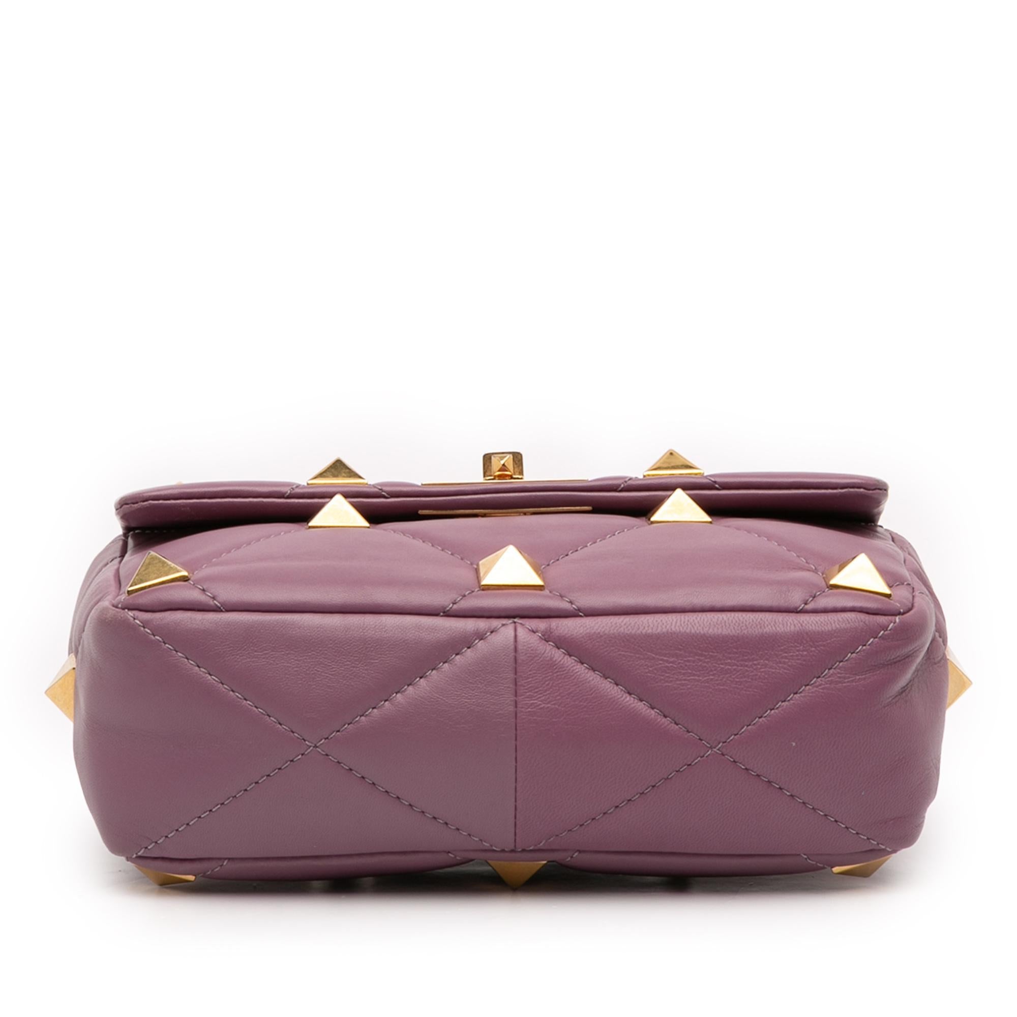 Valentino Medium Nappa Roman Stud Satchel