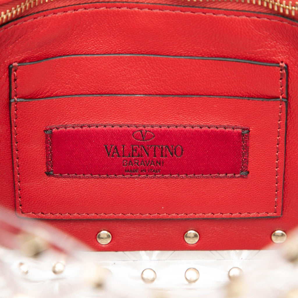 Valentino Medium PVC Rockstud Spike Satchel
