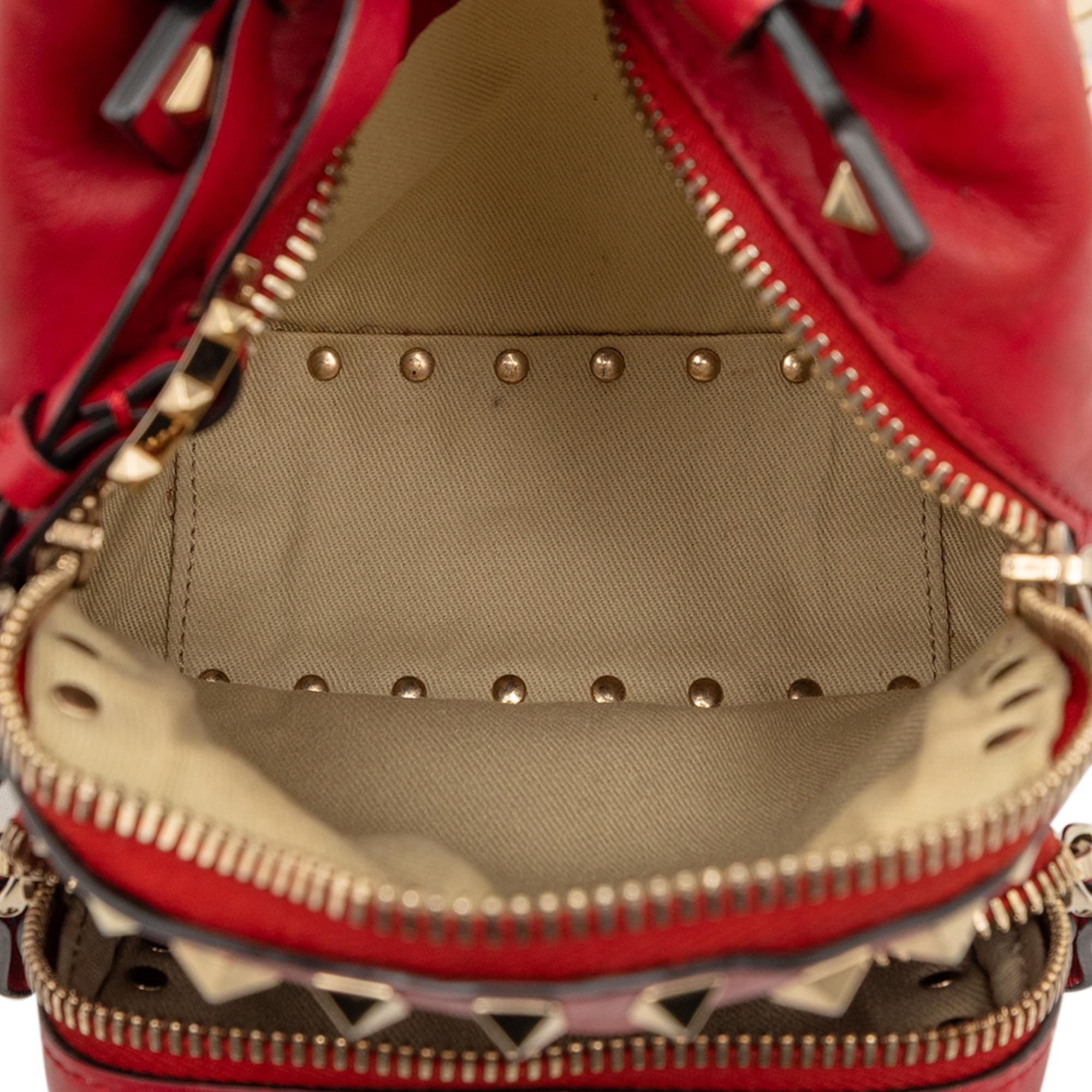 Valentino Mini Calfskin Rockstud Backpack