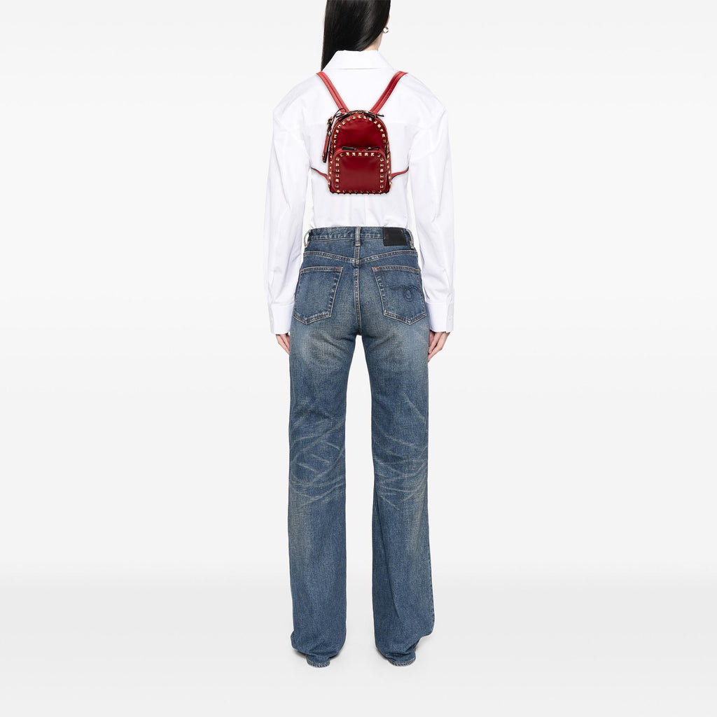 Valentino Mini Calfskin Rockstud Backpack