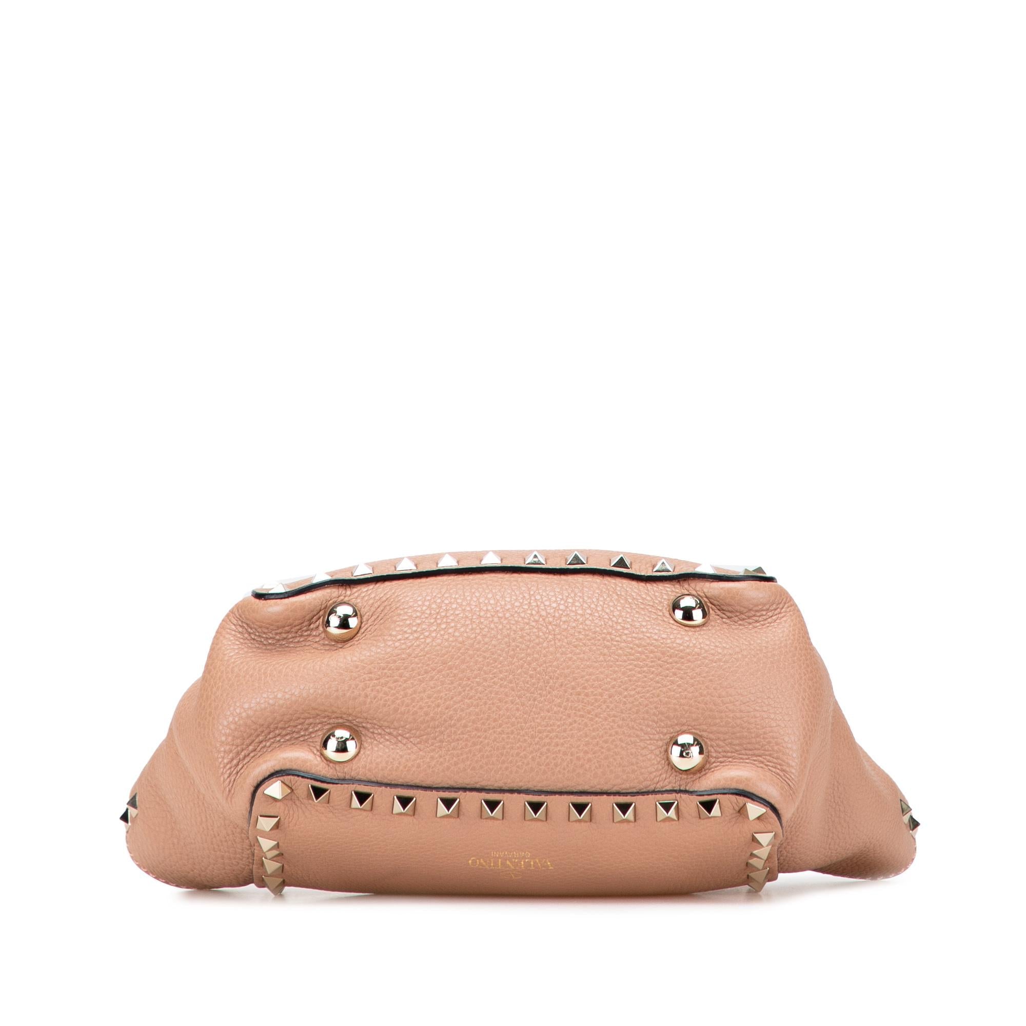 Valentino Mini Grainy Calfskin Rockstud Satchel