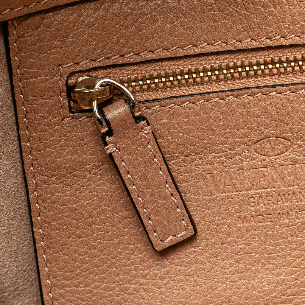 Valentino Mini Grainy Calfskin Rockstud Satchel