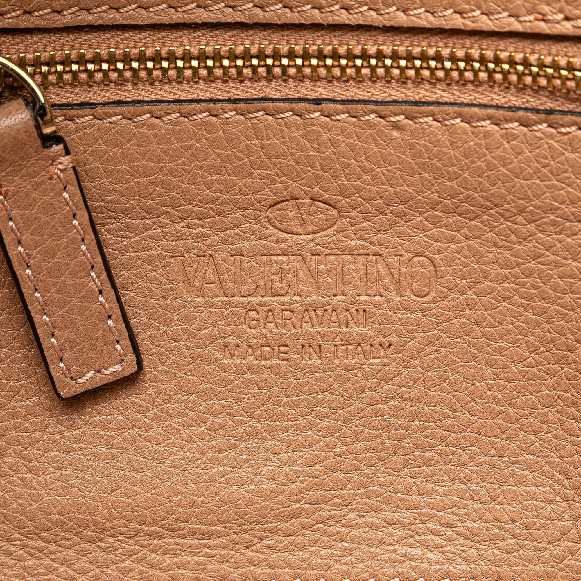 Valentino Mini Grainy Calfskin Rockstud Satchel