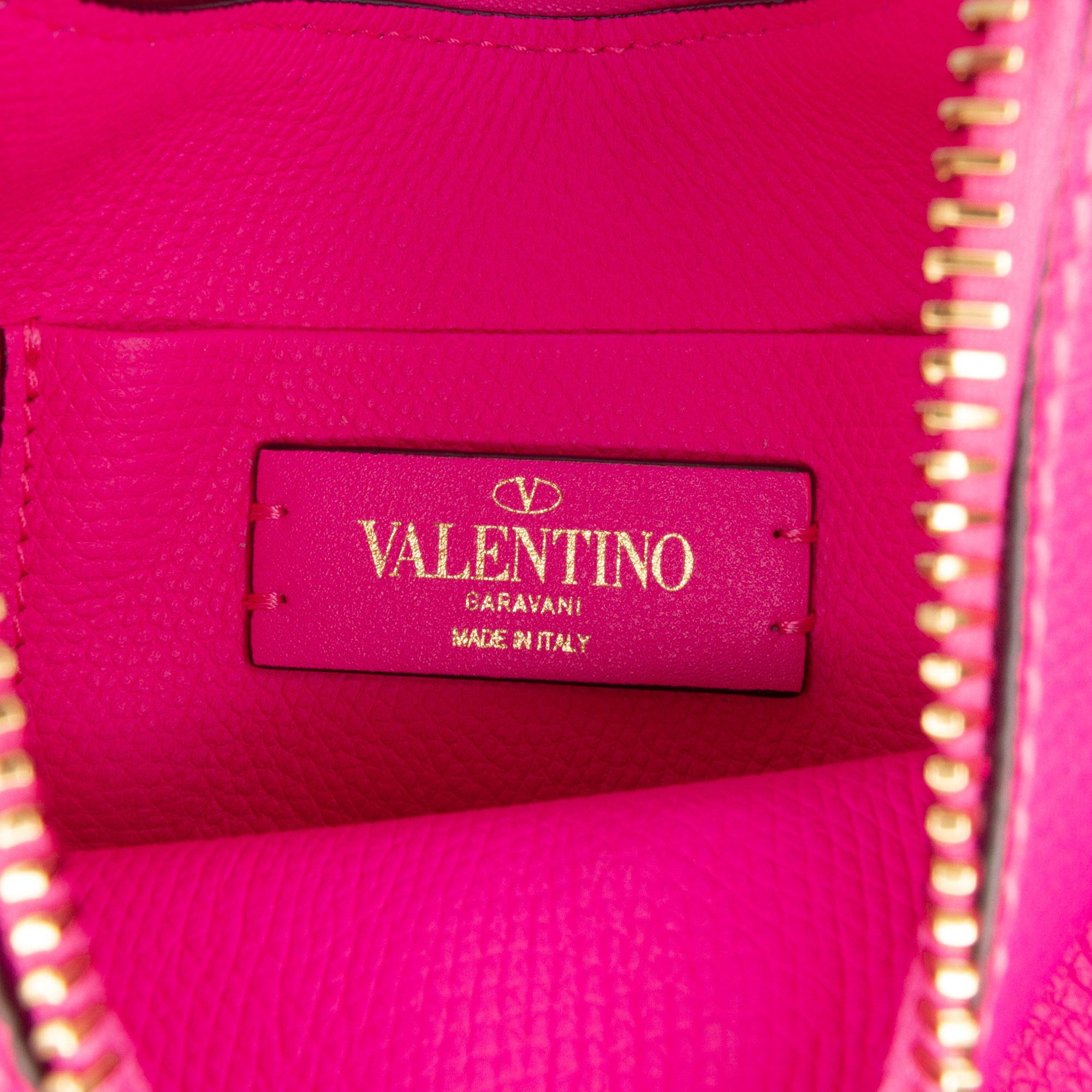 Valentino Mini Grainy Calfskin VLogo Hobo
