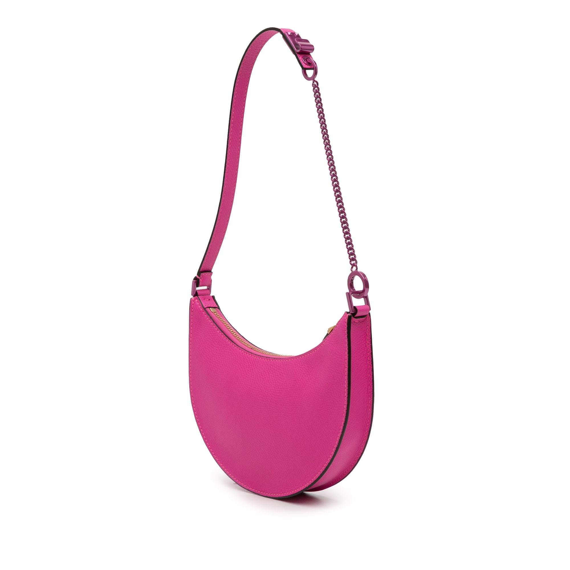 Valentino Mini Grainy Calfskin VLogo Hobo