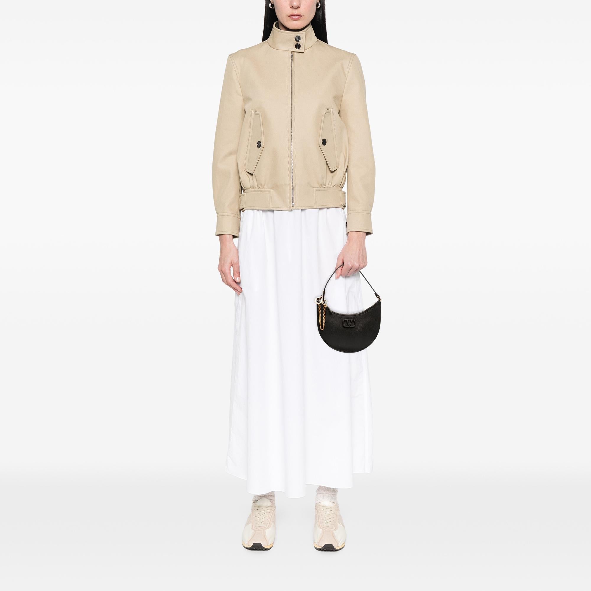 Valentino Mini Grainy Calfskin VLogo Hobo
