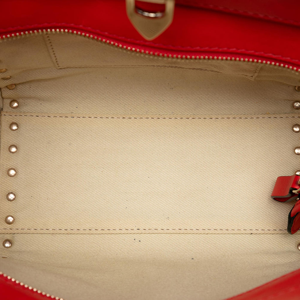 Valentino Mini Leather Rockstud Double Handle Tote