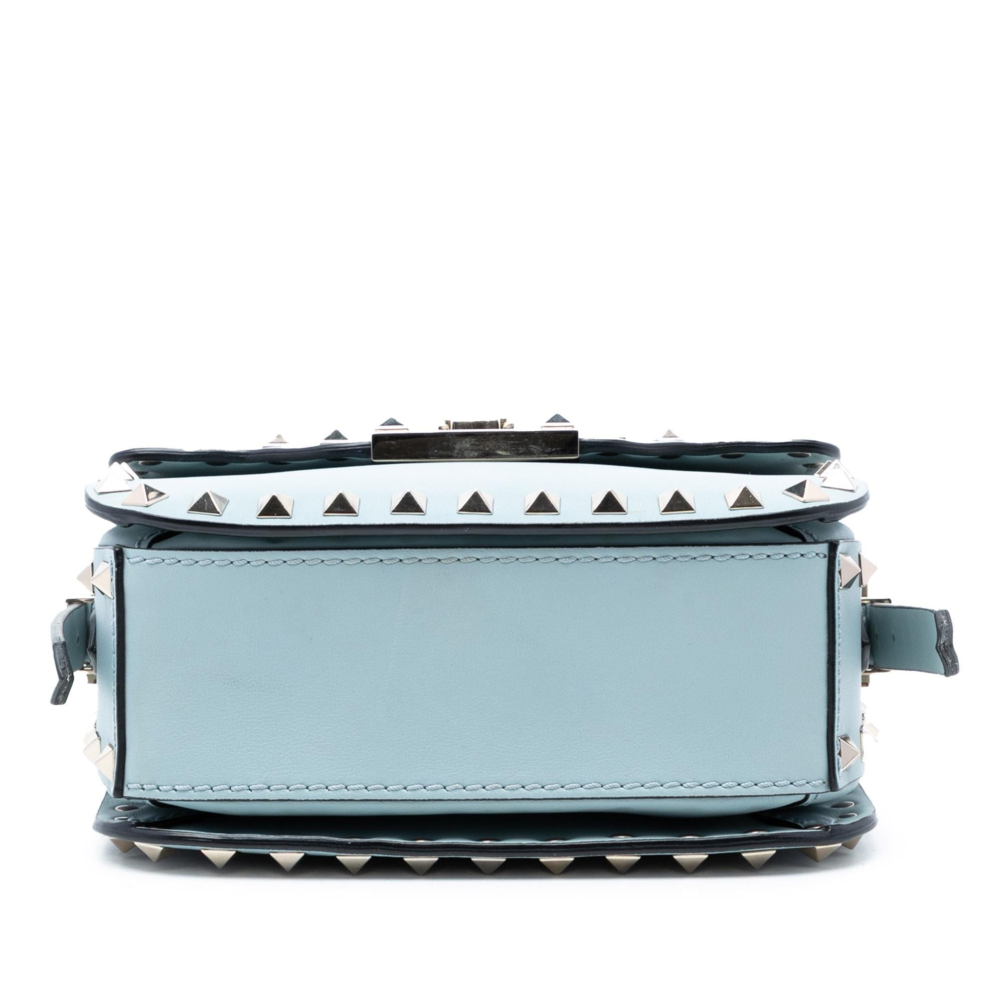 Valentino Mini Leather Rockstud Flap Crossbody