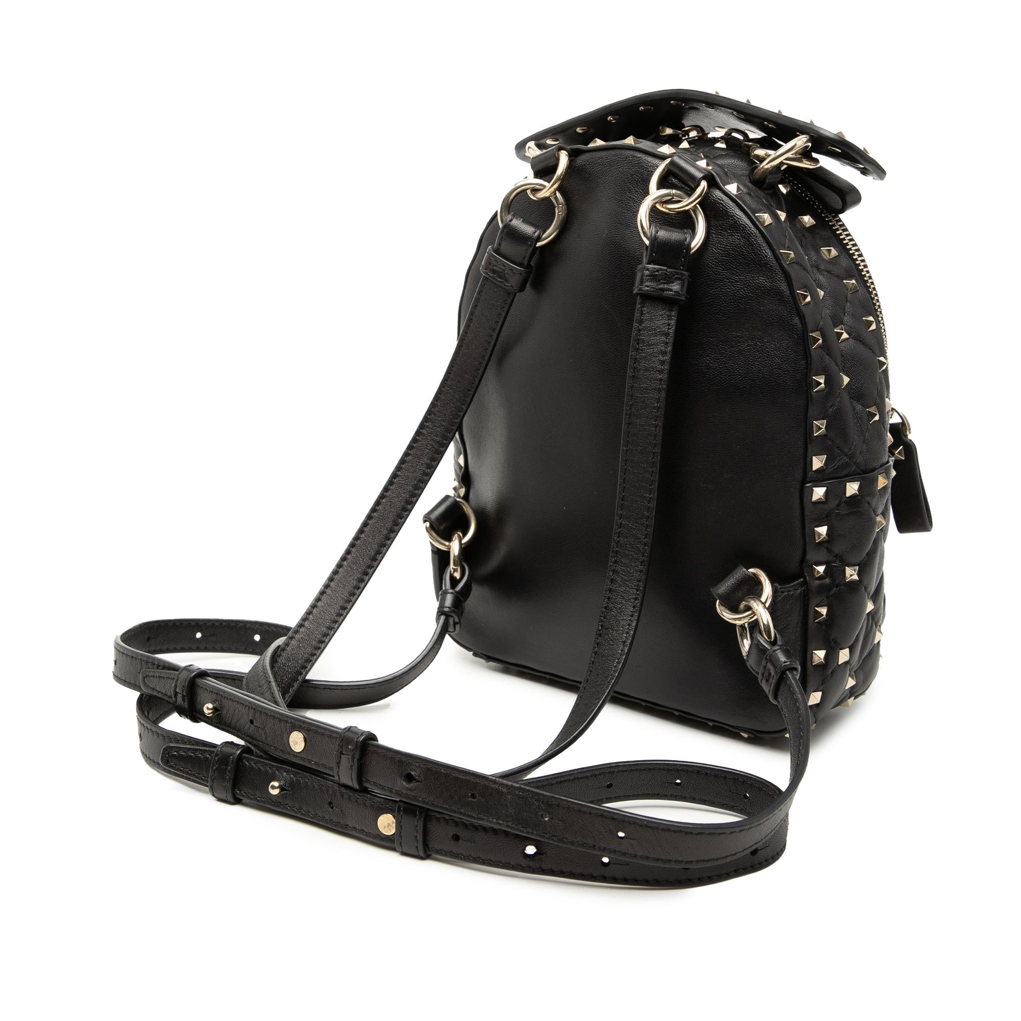 Valentino Mini Nappa Rockstud Spike Backpack