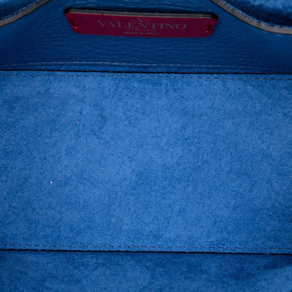 Valentino Mini Pebbled Calfskin Rockstud Flap Crossbody