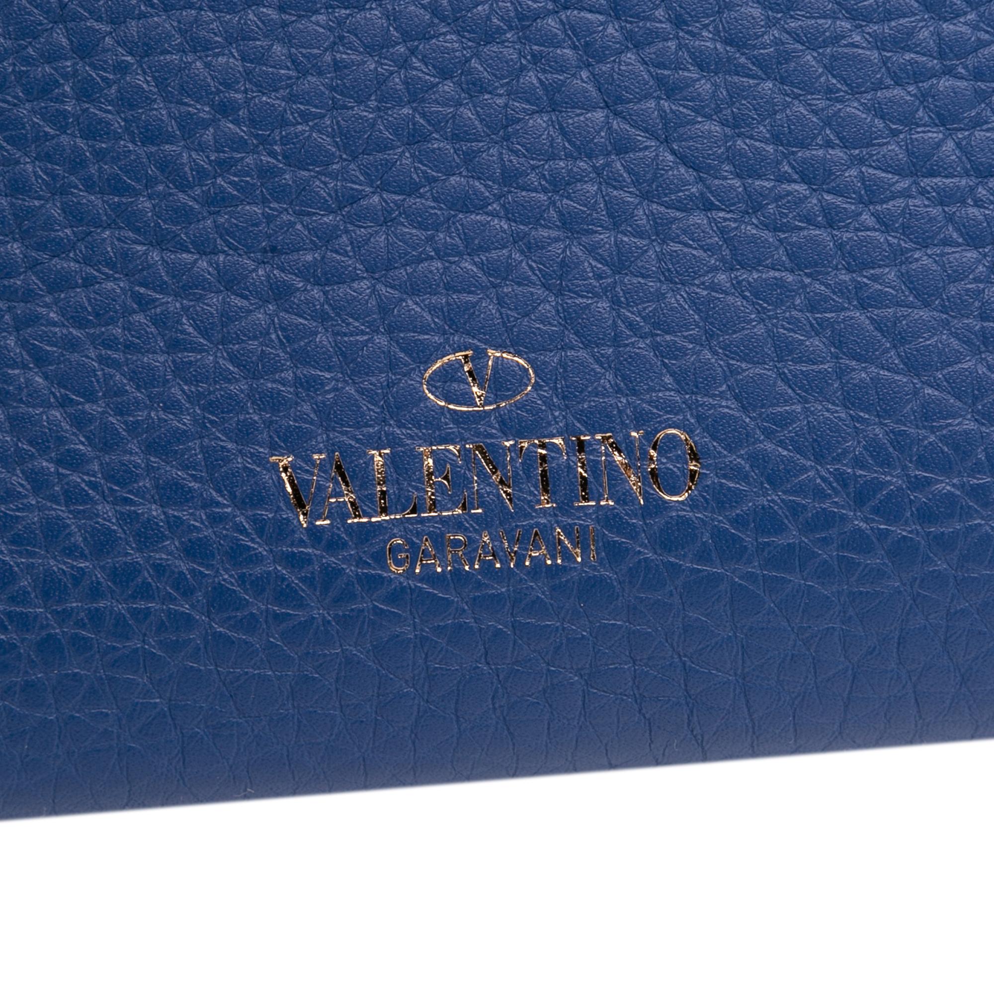 Valentino Mini Pebbled Calfskin Rockstud Flap Crossbody