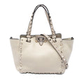 Valentino Mini Pebbled Calfskin Rockstud Trapeze Satchel