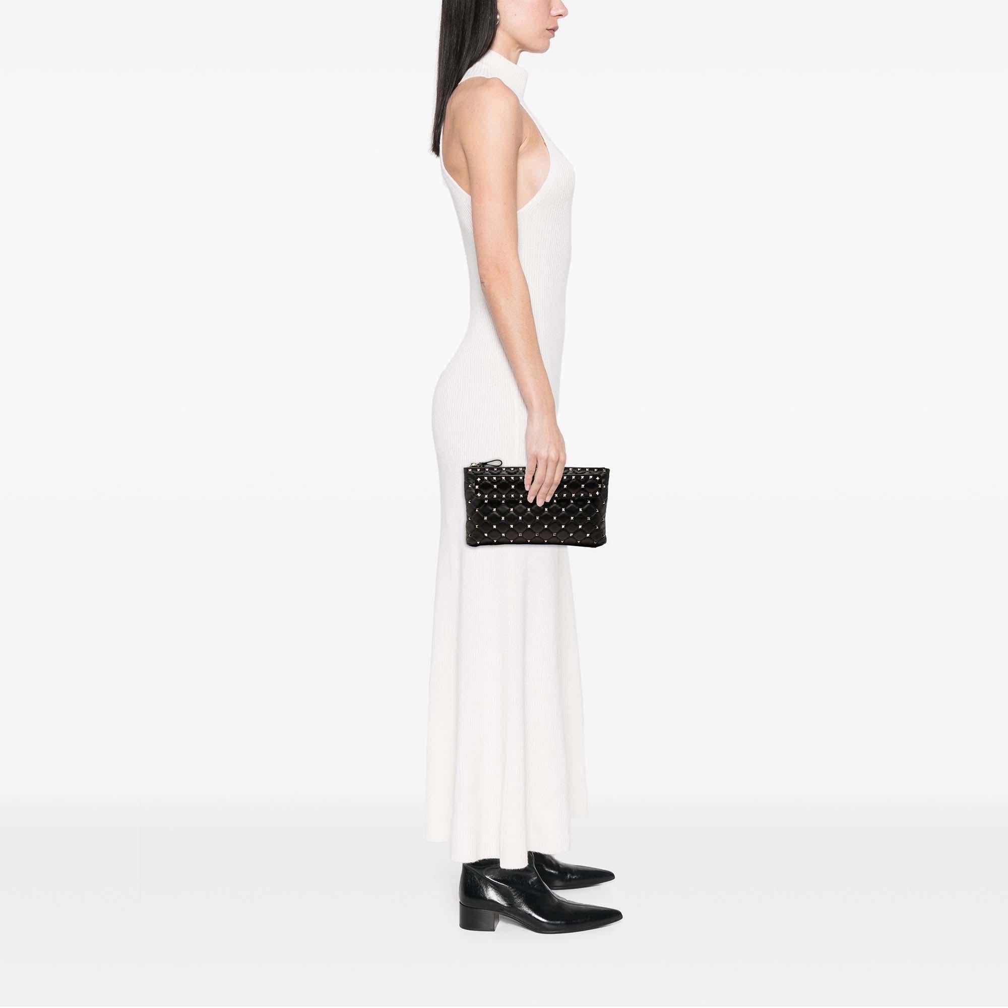 Valentino Nappa Rockstud Spike Clutch