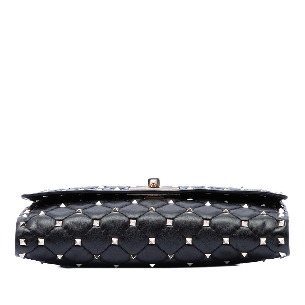 Valentino Nappa Rockstud Spike Wallet On Chain