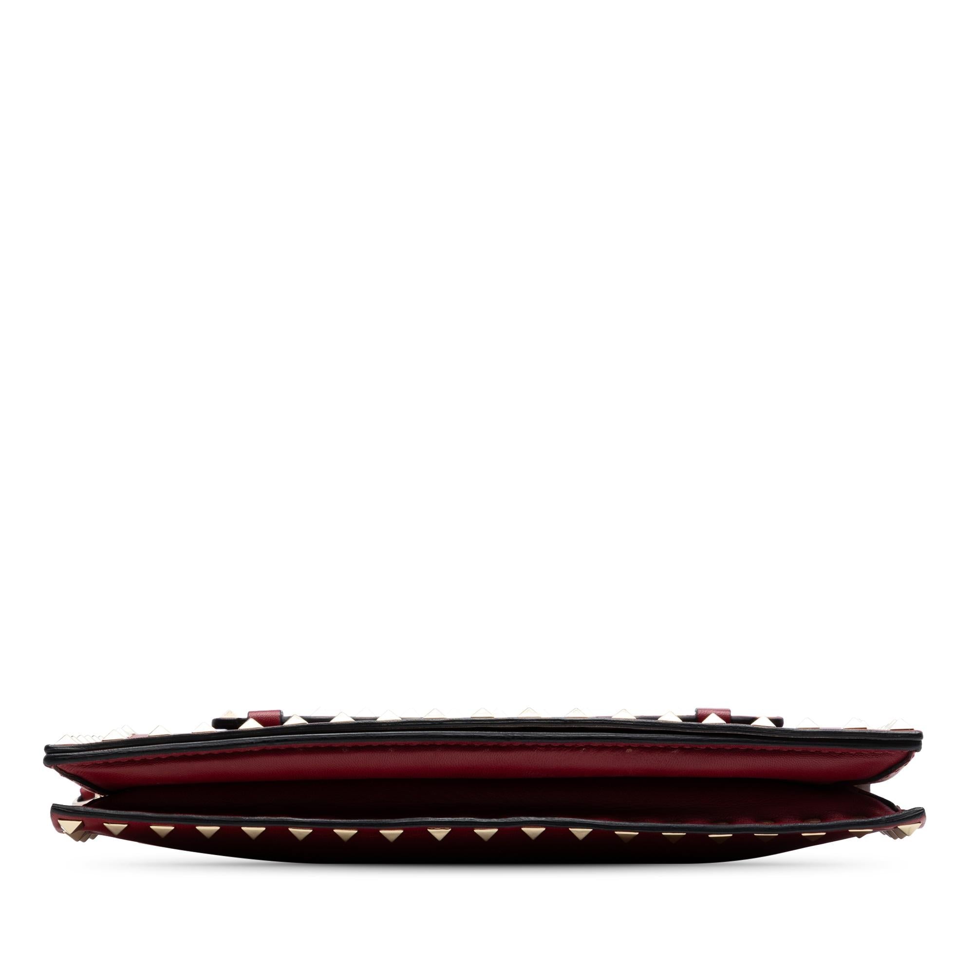 Valentino Nappa Rockstud Wristlet Clutch