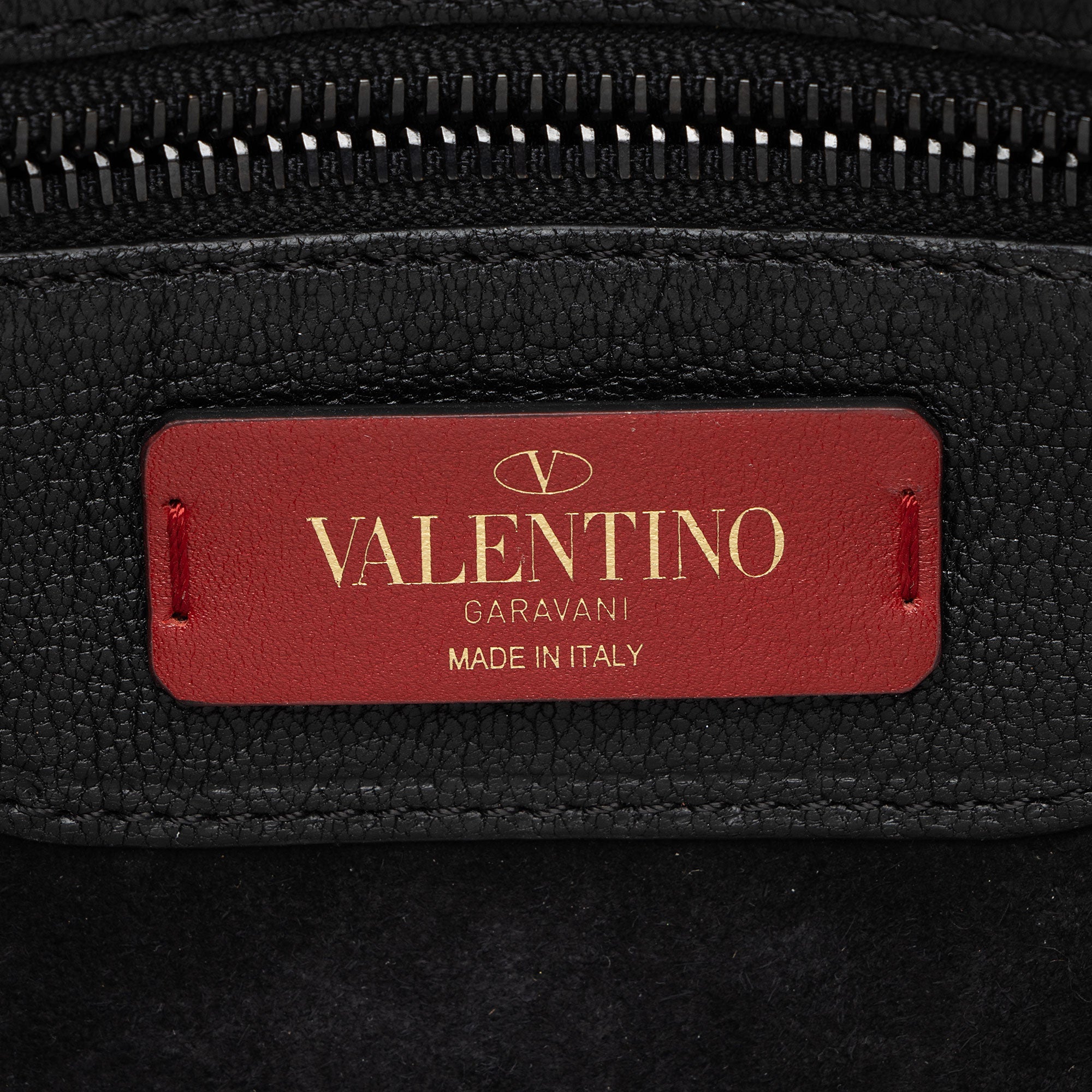 Valentino Patent Leather Demilune Small Shoulder Bag