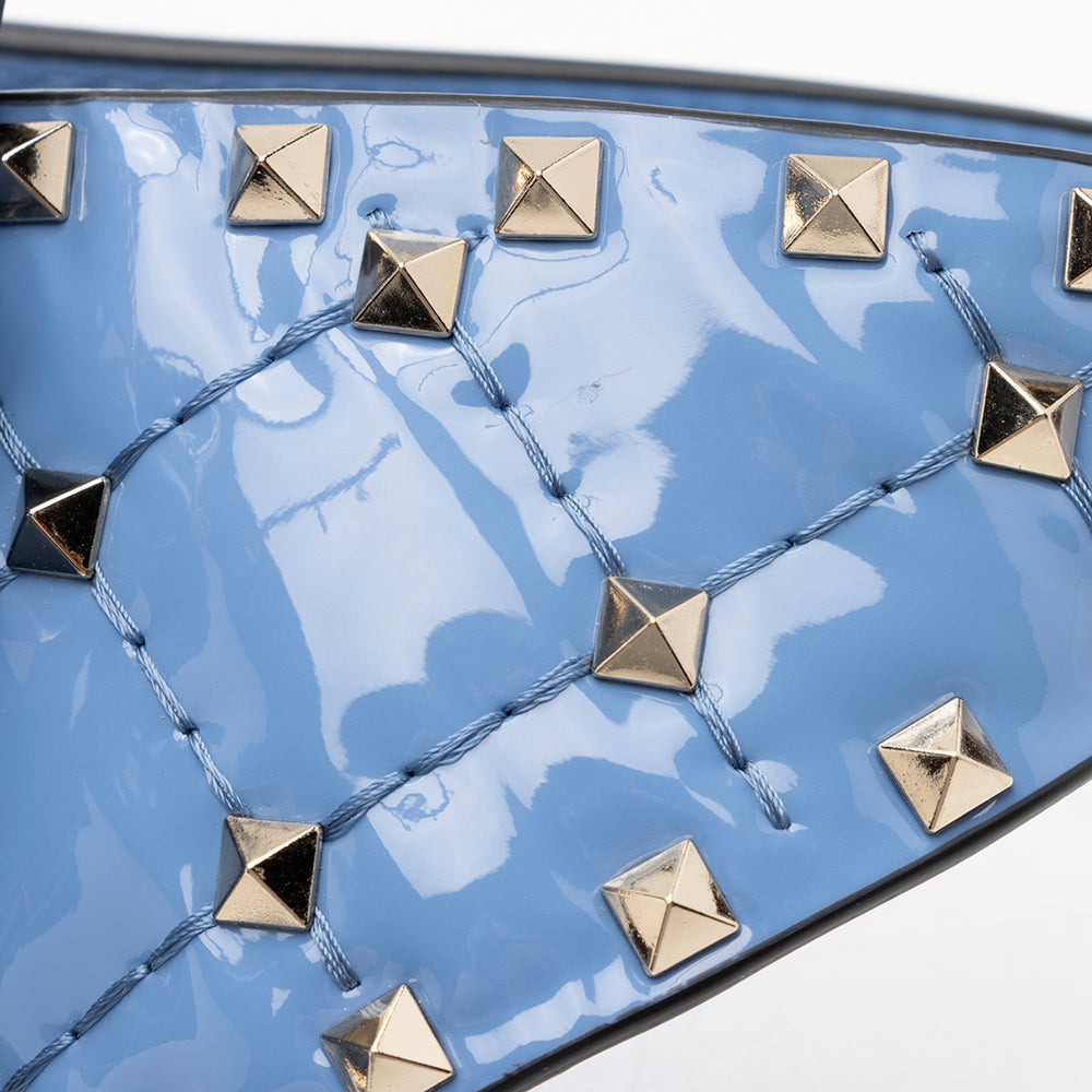 Valentino Patent Leather Rockstud Spike Belt Bag - FINAL SALE (SHF-14918)