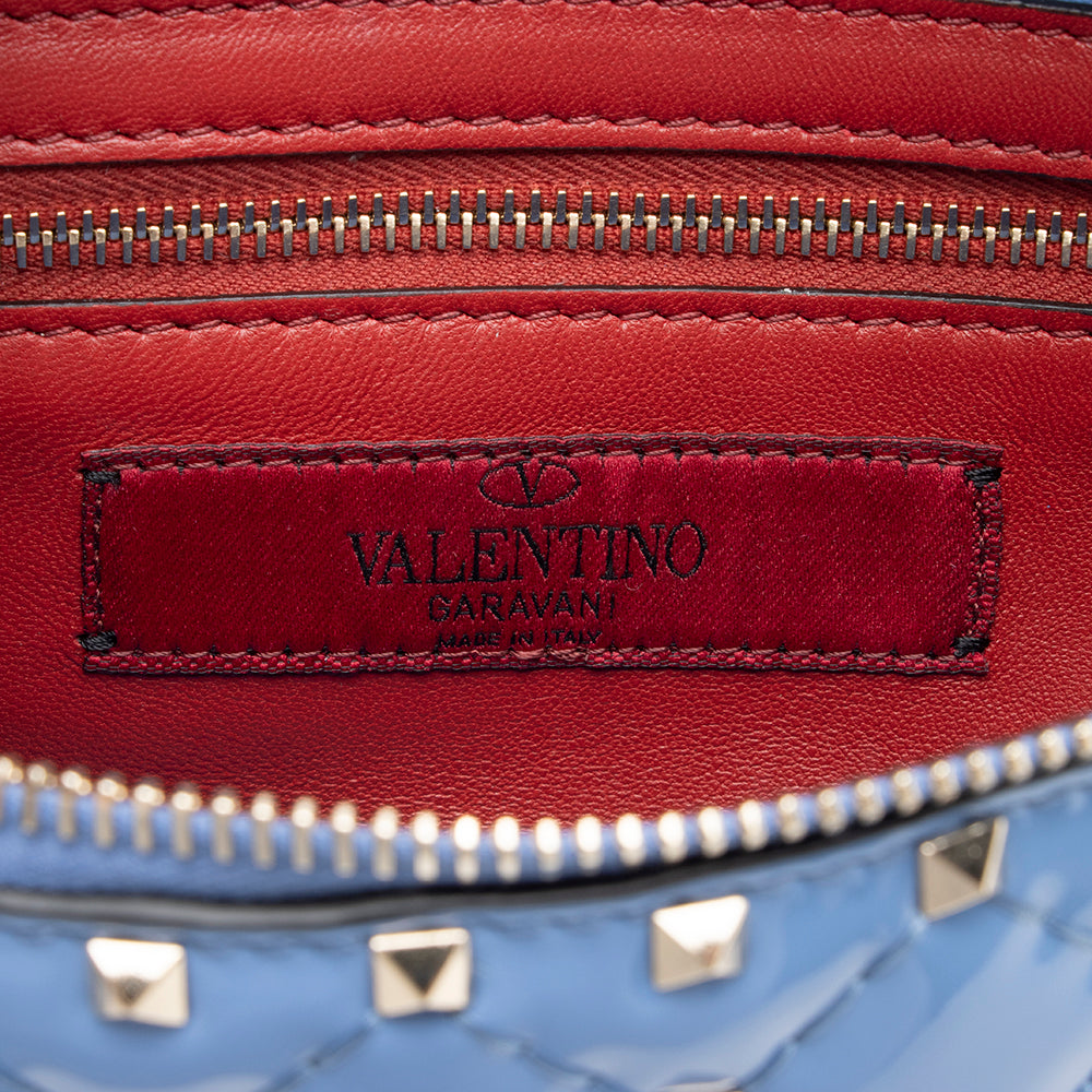 Valentino Patent Leather Rockstud Spike Belt Bag - FINAL SALE (SHF-14918)