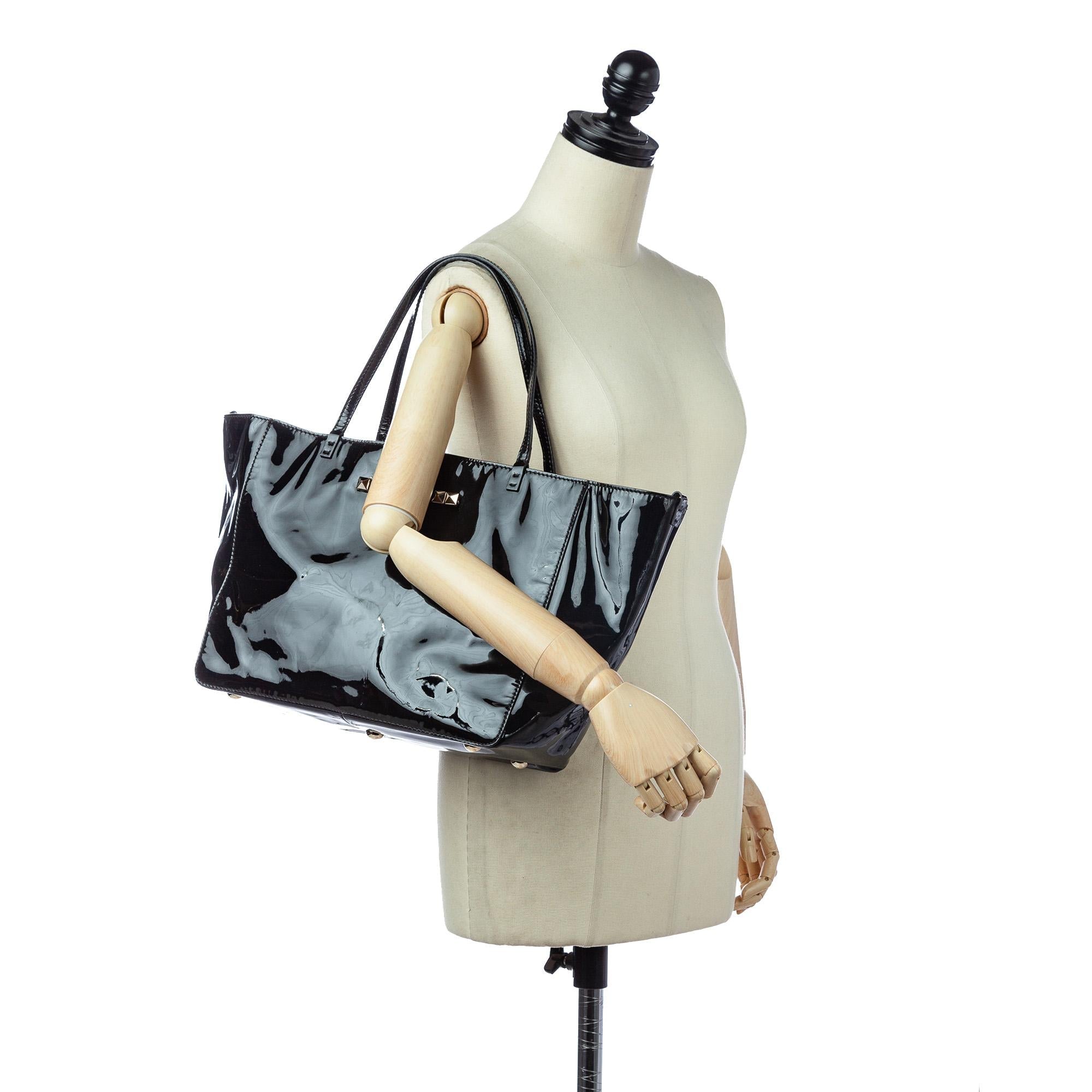 Valentino Patent Leather Satchel (SHG-30021)