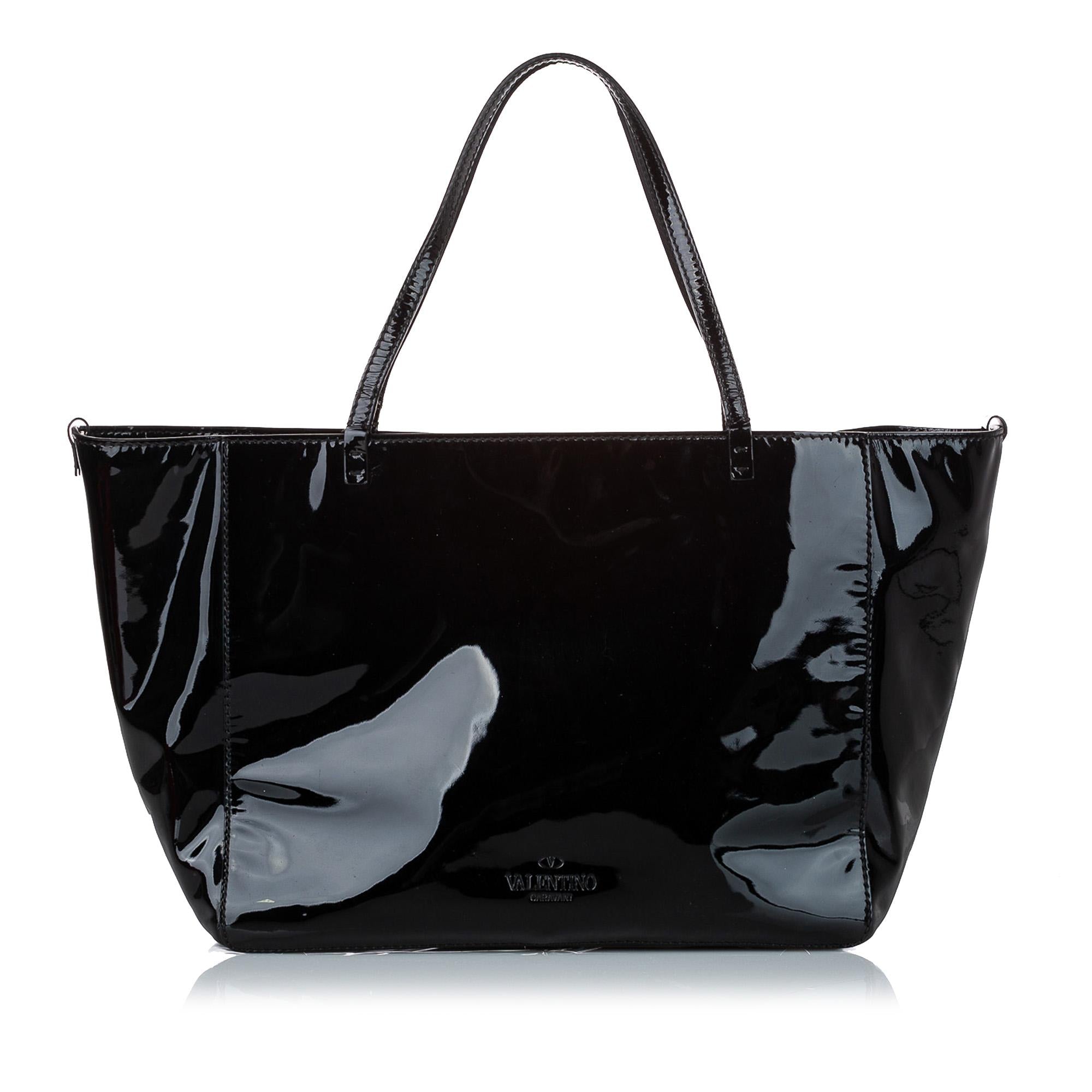 Valentino Patent Leather Satchel (SHG-37379)