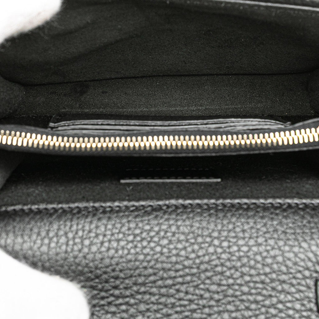Valentino Pebbled Calfskin Rockstud Chain Wallet
