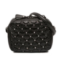 Valentino Quilted Crinkled Leather Rockstud Double Zip Camera Bag