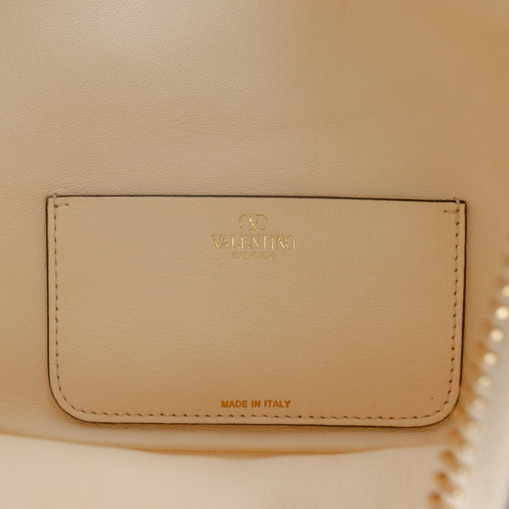 Valentino Small Grainy Calfskin VLogo Moon Hobo
