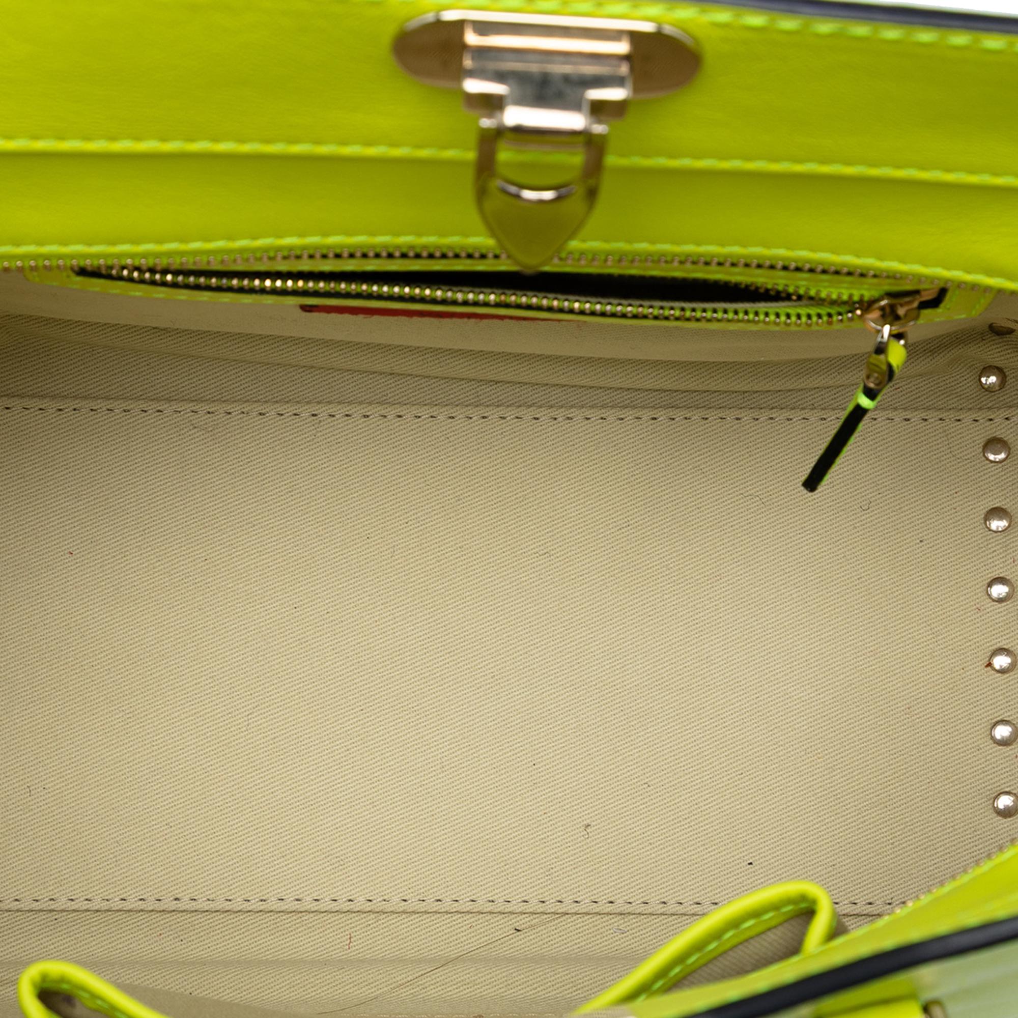 Valentino Small Leather Rockstud Double Handle Tote