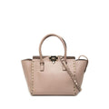 Valentino Small Leather Rockstud Double Handle Tote