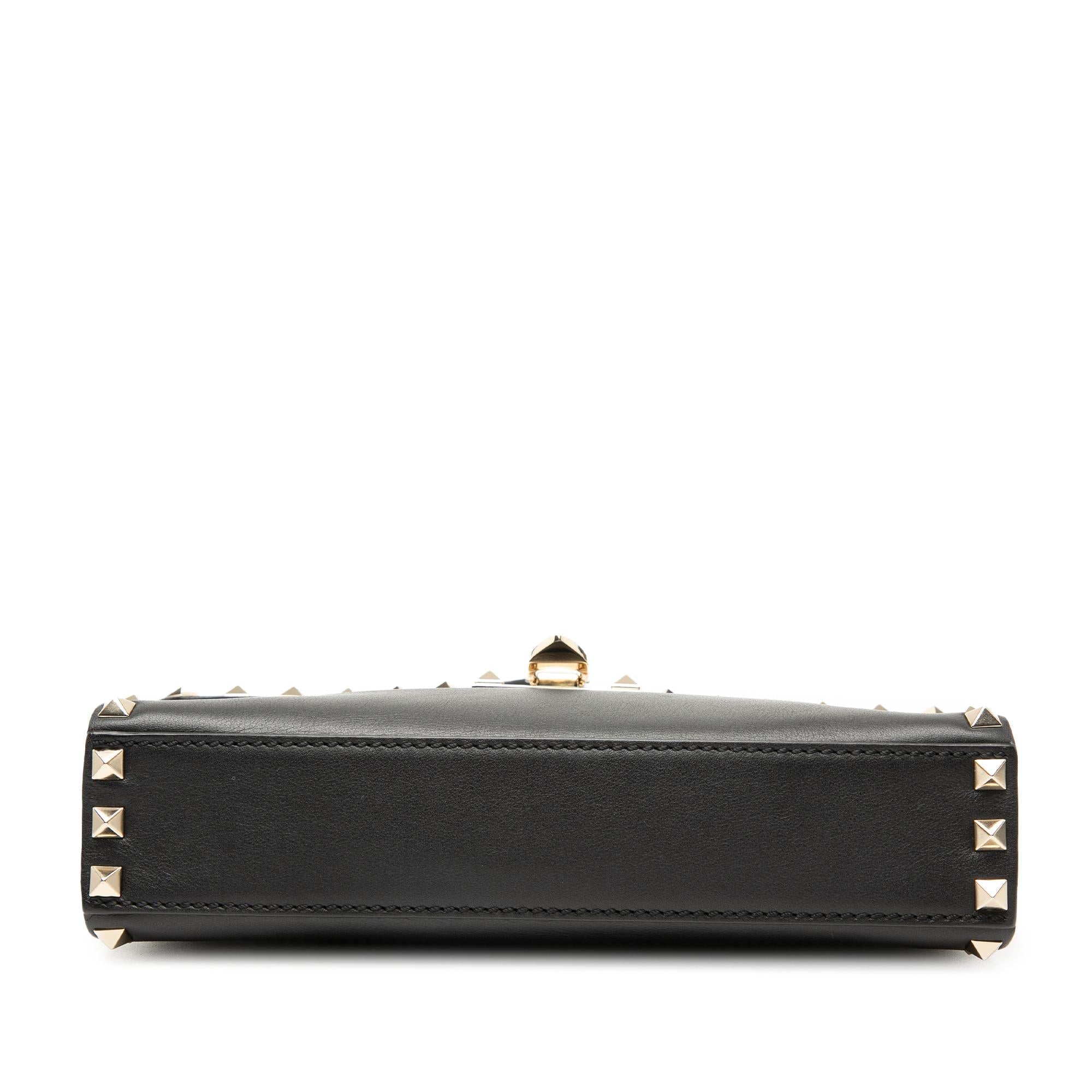 Valentino Small Leather Rockstud Flap Crossbody