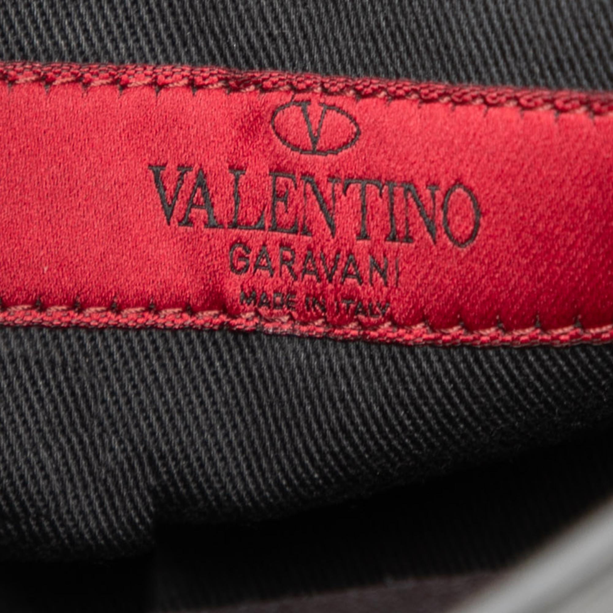 Valentino Small Leather Rockstud Flap Crossbody