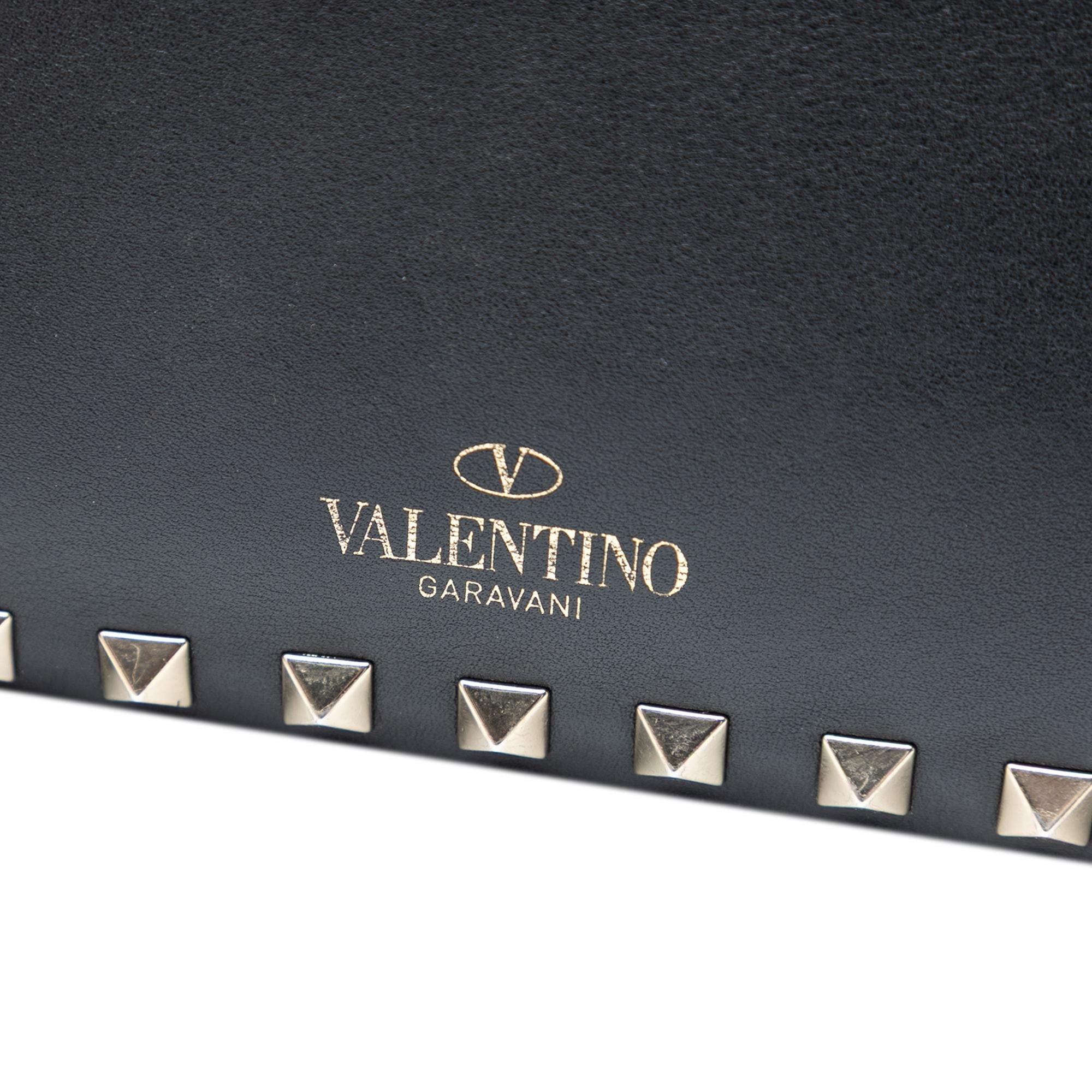 Valentino Small Leather Rockstud Flap Crossbody