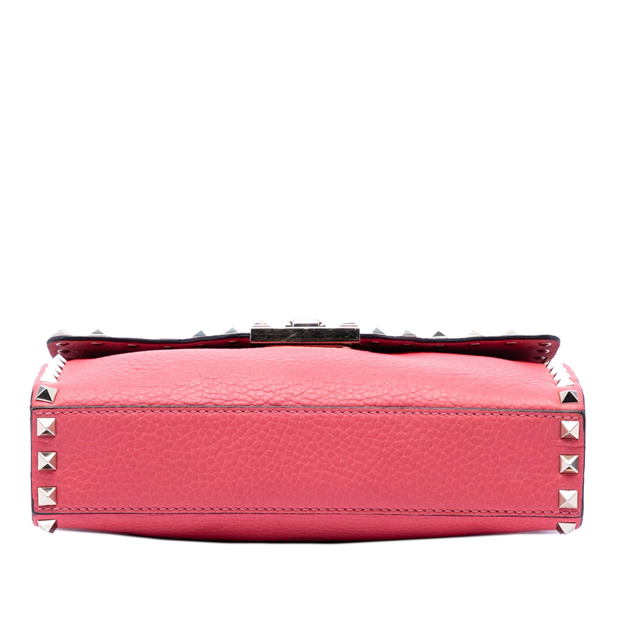 Valentino Small Leather Rockstud Flap Crossbody