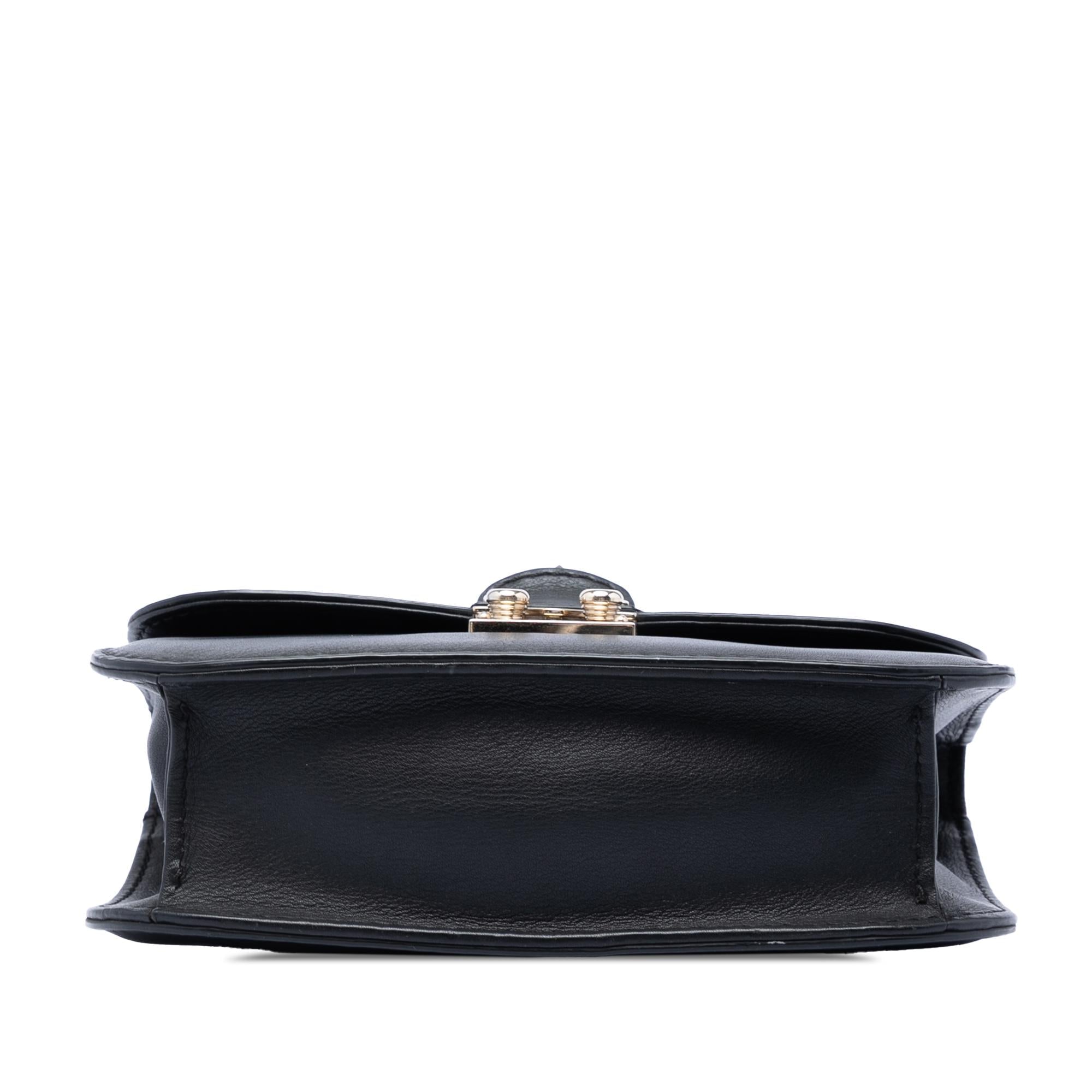 Valentino Small Leather Rockstud Glam Lock Crossbody