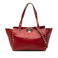 Valentino Small Leather Rockstud Trapeze Satchel